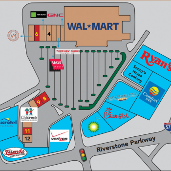 Plan of mall River Pointe Shopping Center