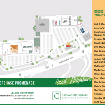 Plan of mall Riverchase Promenade