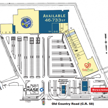 Plan of mall Riverhead Plaza