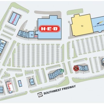 Plan of mall Riverpark Shopping Center