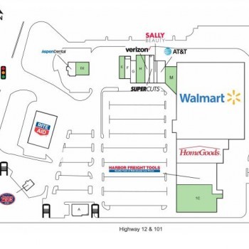 Plan of mall Riverside Plaza