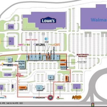 Plan of mall Riverton Commons
