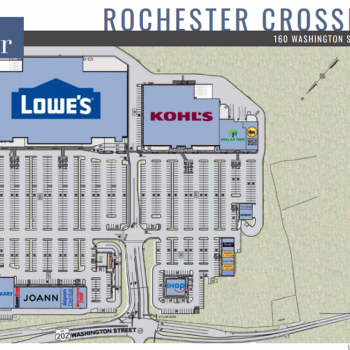 Plan of mall Rochester Crossing