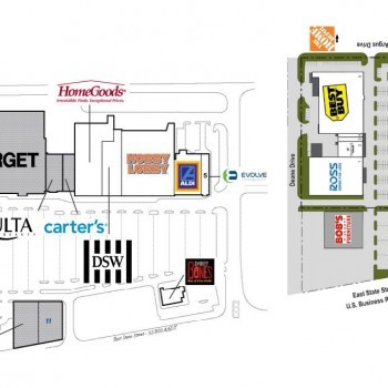 Plan of mall Rockford Crossing