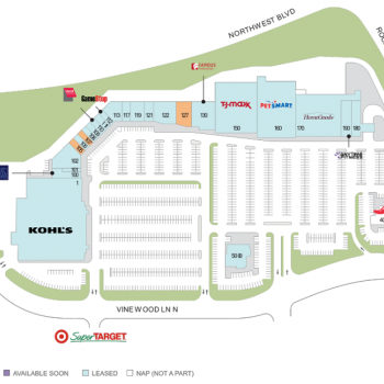 Plan of mall Rockford Road Plaza