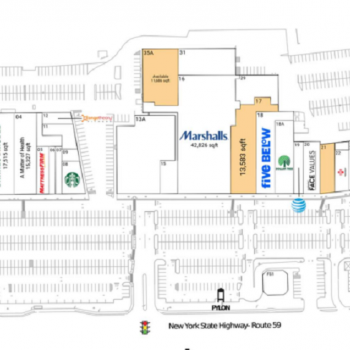 Plan of mall Rockland Plaza