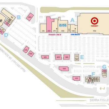 Plan of mall Rocklin Commons