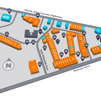 Plan of mall Rockvale Outlets Lancaster