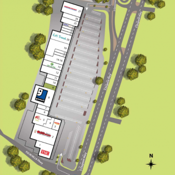 Plan of mall Rodney Village Shopping Center