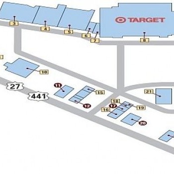 Plan of mall Rolling Acres Plaza