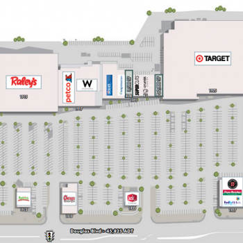 Plan of mall Roseville Center