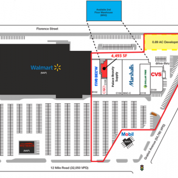 Plan of mall Roseville Towne Center