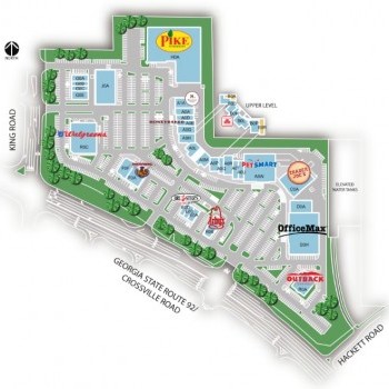 Plan of mall Roswell Crossing