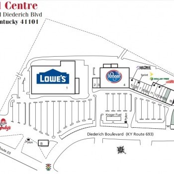 Plan of mall Russell Centre