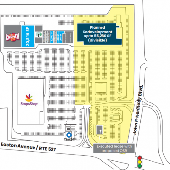 Plan of mall Rutgers Plaza