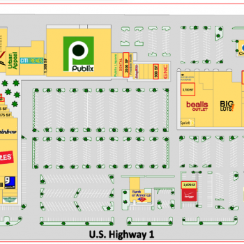 Plan of mall Sabal Palm Plaza