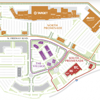 Plan of mall Sacramento Gateway
