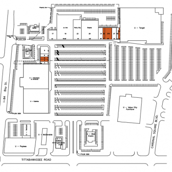 Plan of mall Saginaw Square Shopping Center