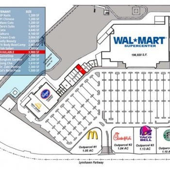 Plan of mall Salem Crossing