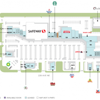 Plan of mall Sammamish Highlands