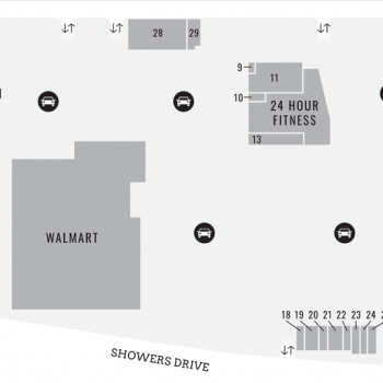 Plan of mall San Antonio Shopping Center