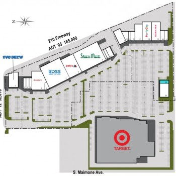Plan of mall San Dimas Marketplace