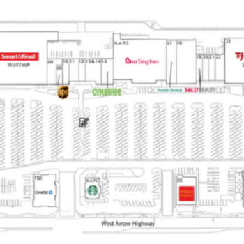 Plan of mall San Dimas Plaza