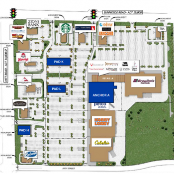 Plan of mall Sandcreek Commons