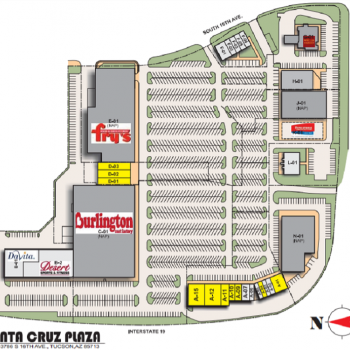 Plan of mall Santa Cruz Plaza