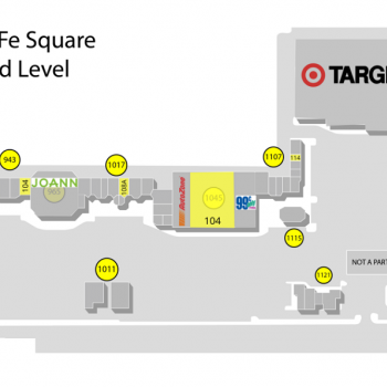 Plan of mall Santa Fe Square