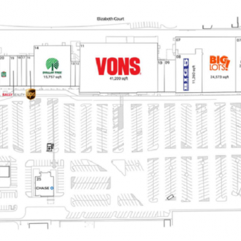Plan of mall Santa Paula Shopping Center
