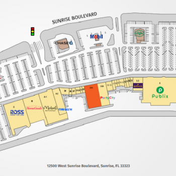 Plan of mall Sawgrass Square