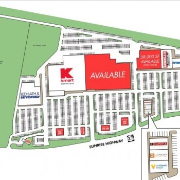 Plan of mall Sayville Plaza