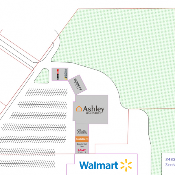 Plan of mall Scottsboro Marketplace