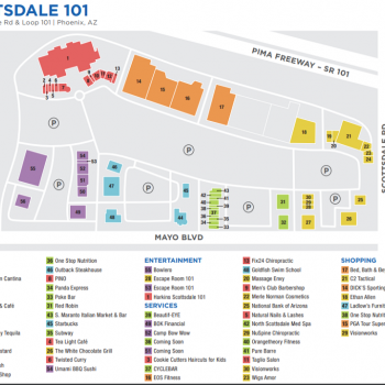 Plan of mall Scottsdale 101
