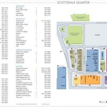 Plan of mall Scottsdale Quarter
