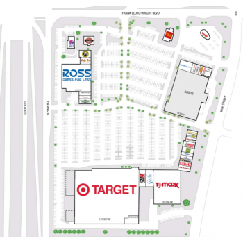 Plan of mall Scottsdale Towne Center