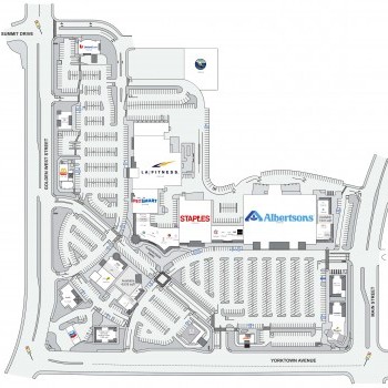Plan of mall Seacliff Village Shopping Center
