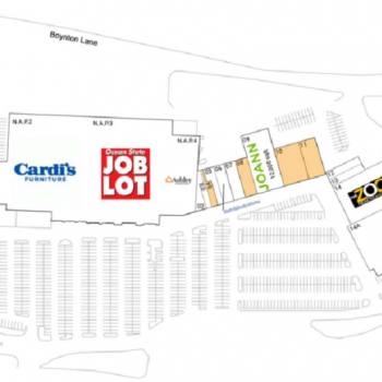 Plan of mall Seacoast Shopping Center
