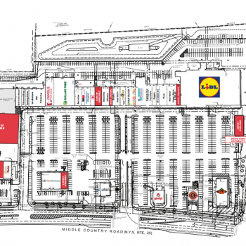 Plan of mall Selden Plaza