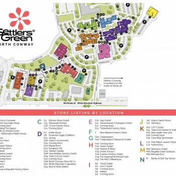Plan of mall Settlers Green Outlet Village