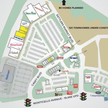 Plan of mall Settler's Market