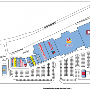Plan of mall Severna Park Marketplace