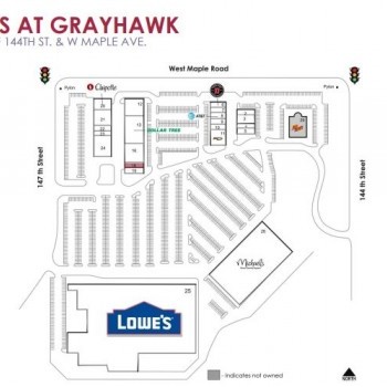 Plan of mall Shoppes At Grayhawk