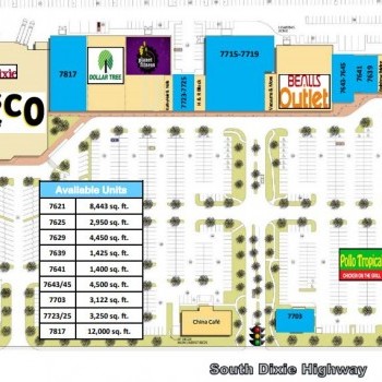 Plan of mall Shoppes at Palm Coast