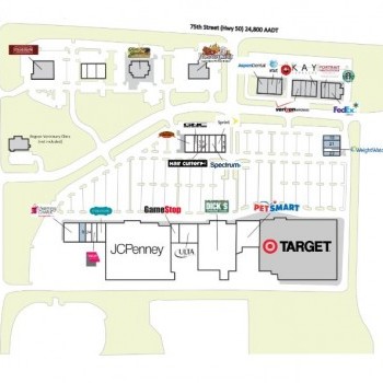 Plan of mall Shoppes at Prairie Ridge