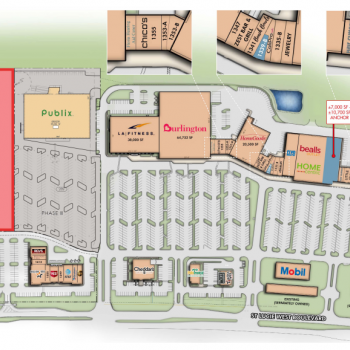 Plan of mall Shoppes at St. Lucie West