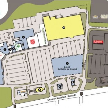 Plan of mall Shoppes at Willoughby Hills