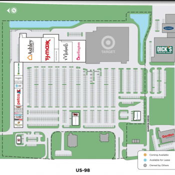 Plan of mall Shoppes of Lakeland
