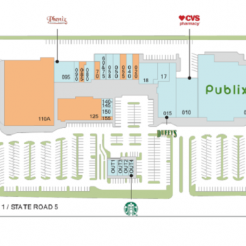 Plan of mall Shoppes of Oakbrook